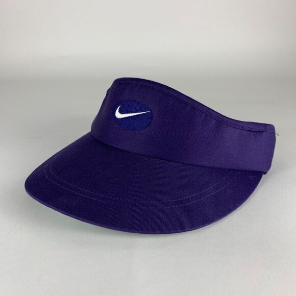 Nike Vintage Purple Adjustable Stretch Fitted Visor - Picture 1 of 4
